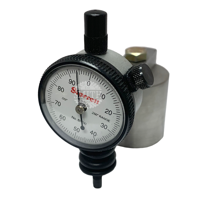 A-C-T Mechanical Side Dial Indicator with circle base, Smith Sawmill Service