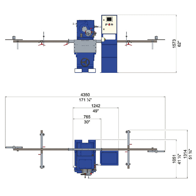ISELI STA Fully Automatic Hydraulic Controlled Swaging Machine for Band and Frame Saw Blades, Smith Sawmill Service a BID Group Company