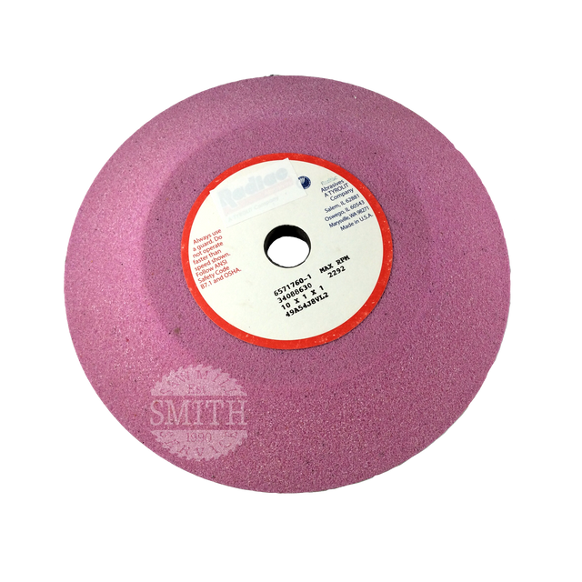 330-2195 - 10" x 1" x 1" Pro White Knife Grinding Wheel, Smith Sawmill Service