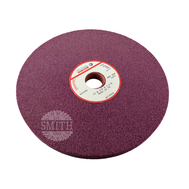 A318442 - 10" x .75" x 1.25"B Ruby Gumming Wheel, Smith Sawmill Service