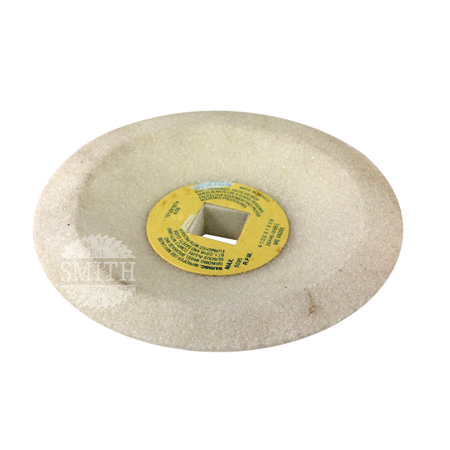 JOCKEYWHITE - 4.5" x 1" x 1", .625"B White Gumming Wheel, Smith Sawmill Service