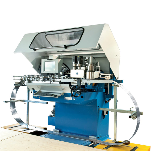 ISELI RZ 1 Fully Automatic CNC Controlled Leveling and Tension Center for Band Saw Blades, Smith Sawmill Service a BID Group Company