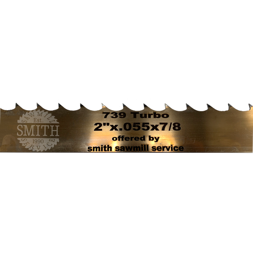 Wood-Mizer Bandsaw Coil 2" x 7/8" x .055" x Turbo 739 Degree, Smith Sawmill Service