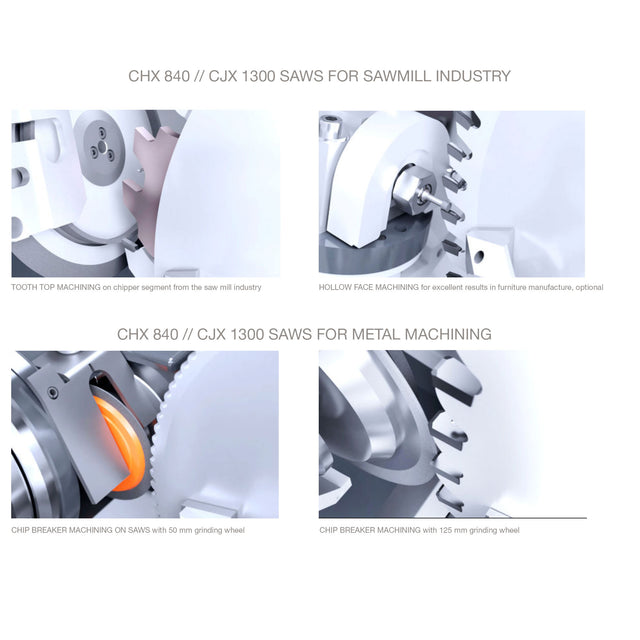 VOLLMER CHX 840 tooth face sharpener, Smith Sawmill Service