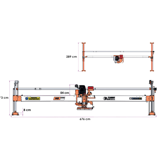 TurboSawmill M8-28 Warrior Manual Swing-Blade sawmill, sawmill.shop