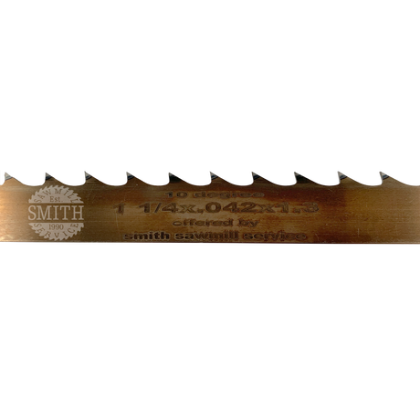 WoodMizer Bandsaw Coil 1.25" x 3/4" x .042" X 10 Degree, Smith Sawmill Service