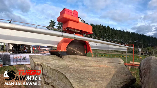 TurboSawmill manual sawmill video, sold by sawmill.shop