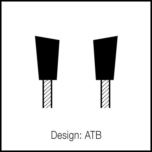 Popular Tools ATB carbide tooth design for 14" x .120" x 40T, 1" B, Chop & Radial Arm Saw, Smith Sawmill Service
