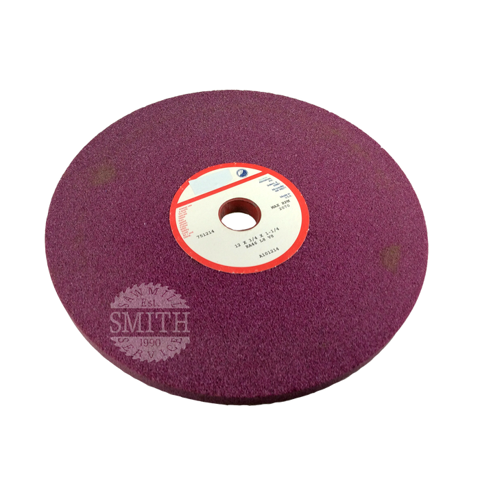 A101214 - 12"  x .75"  x 1.25"B Ruby Gumming Wheel, Smith Sawmill Service