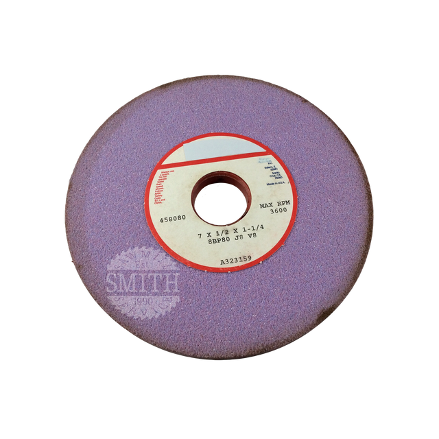 A323159 - 7" x .5" x 1.25"B Pink Gumming Wheel, Smith Sawmill Service