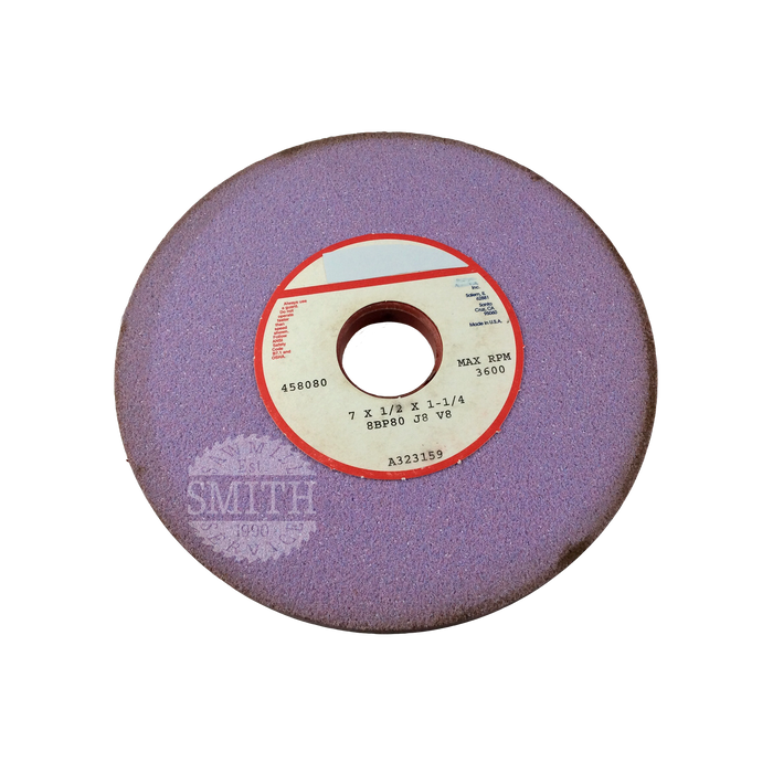 A323159 - 7" x .5" x 1.25"B Pink Gumming Wheel, Smith Sawmill Service