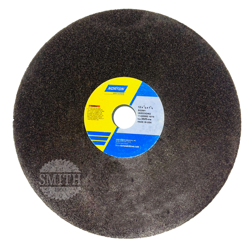 NZ1278-SG2981 - 12" x .875" x 1.25"B Black Gumming Wheel, Smith Sawmill Service
