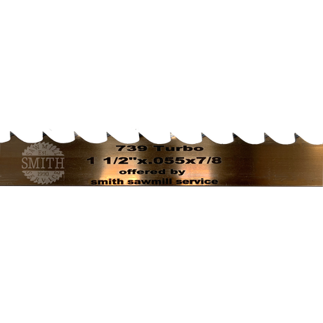 Wood-Mizer Turbo Bandsaw Coil 1.50" x 7/8" x .055" x 739 Degree, Smith Sawmill Service