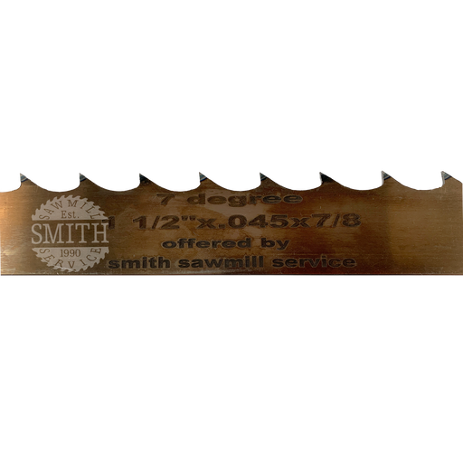 WoodMizer Bandsaw Coil 1.50" x 7/8" x .045" x 7 Degree, Smith Sawmill Service