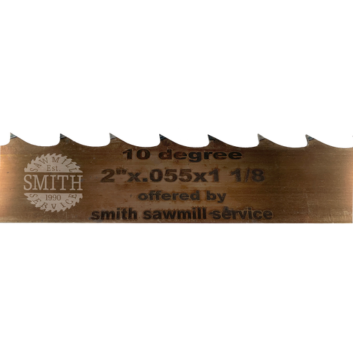 Wood-Mizer Bandsaw Coil 2" x 1- 1/8" x .055" x 10 Degree, Smith Sawmill Service