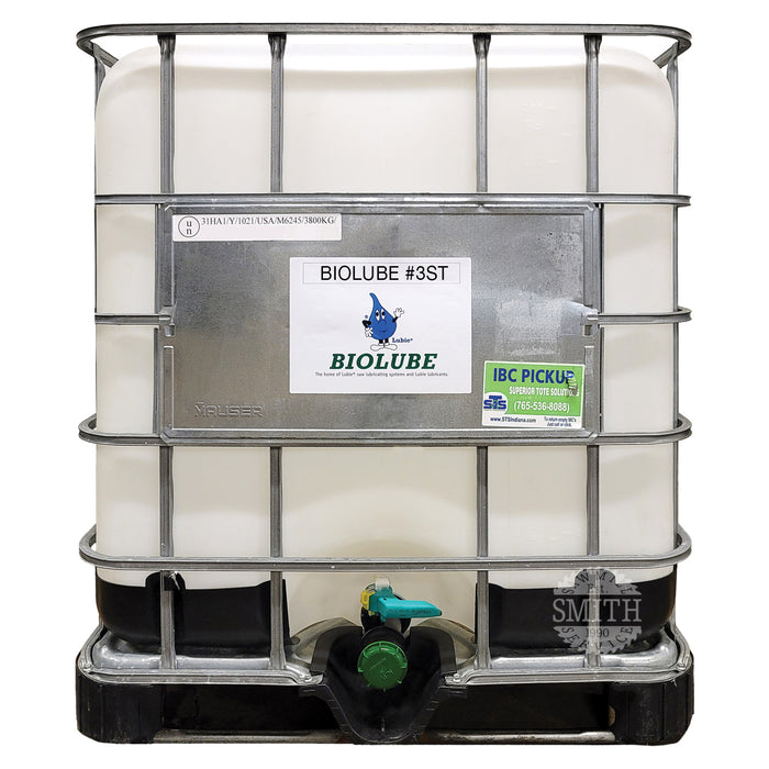 BIOLUBE #3ST Water-Based Synthetic Blend, 275 gallon tote, Smith Sawmill Service