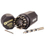 Noreseman 44170-29 Piece Black & Gold 135 Degree Split Point Jobber Length Drill Bit Set - Sizes 1/16 Thru 1/2